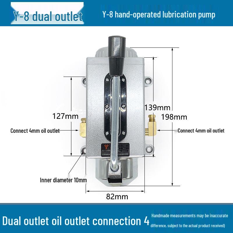 Y-8 Manual CNC Milling Machine Oil Pump: Hand Press Lubricating Pump for Punch Press and Lathe