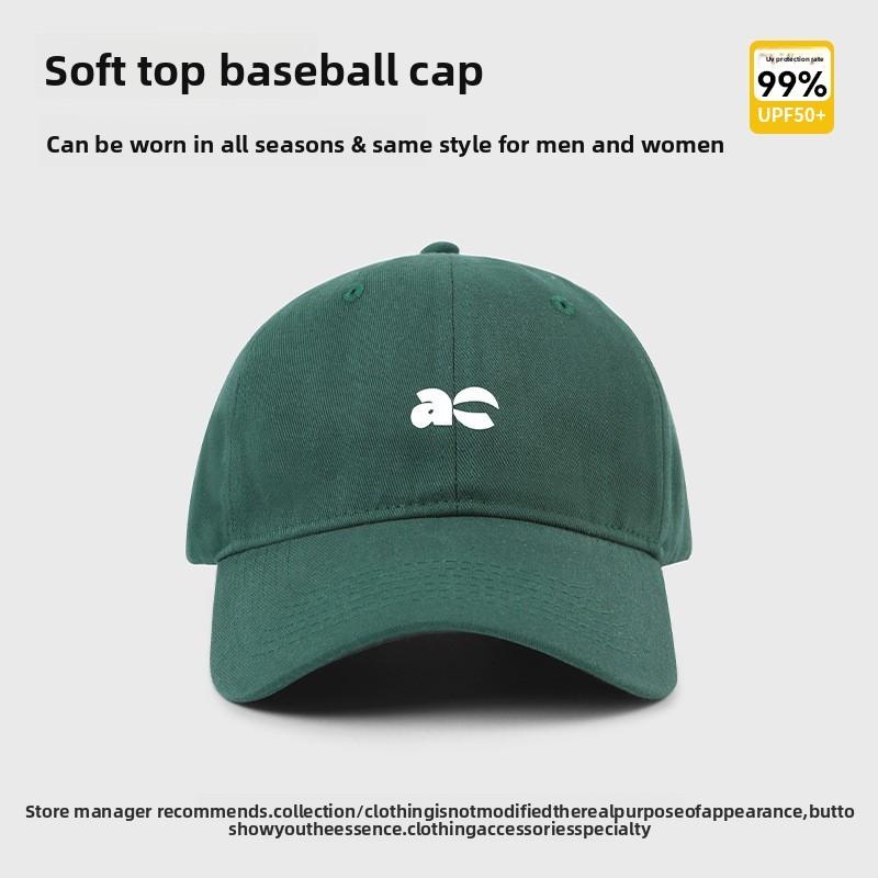 Baseball Cap Women Sunhat With Wide Brim Cotton Sun Protection For Summer Outdoor Activities