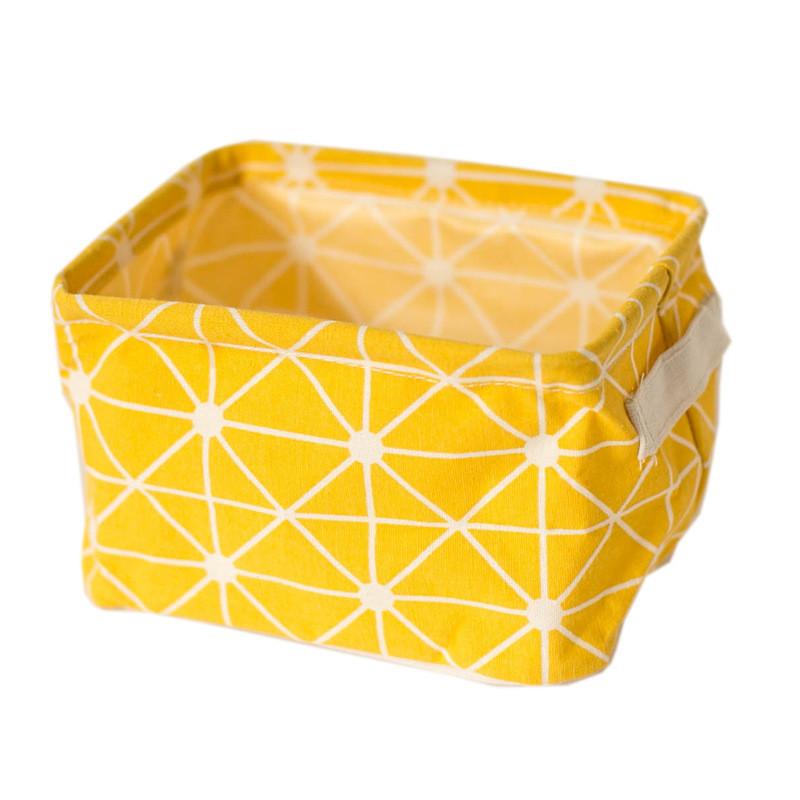 Cotton Linen Foldable Storage Basket With Waterresistant Fabric For Home Office And Closet Organization