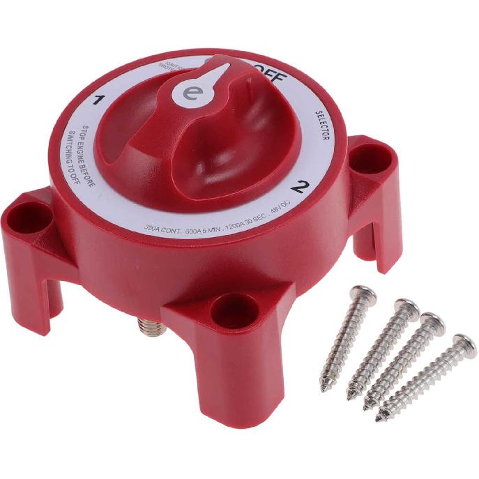 Battery Disconnect Switch 32V Battery Power Cut Isolator Kill Switch ON/Off Batteries Cut Off Switches for Cars Vehicles RVs and Boats 1 Pc