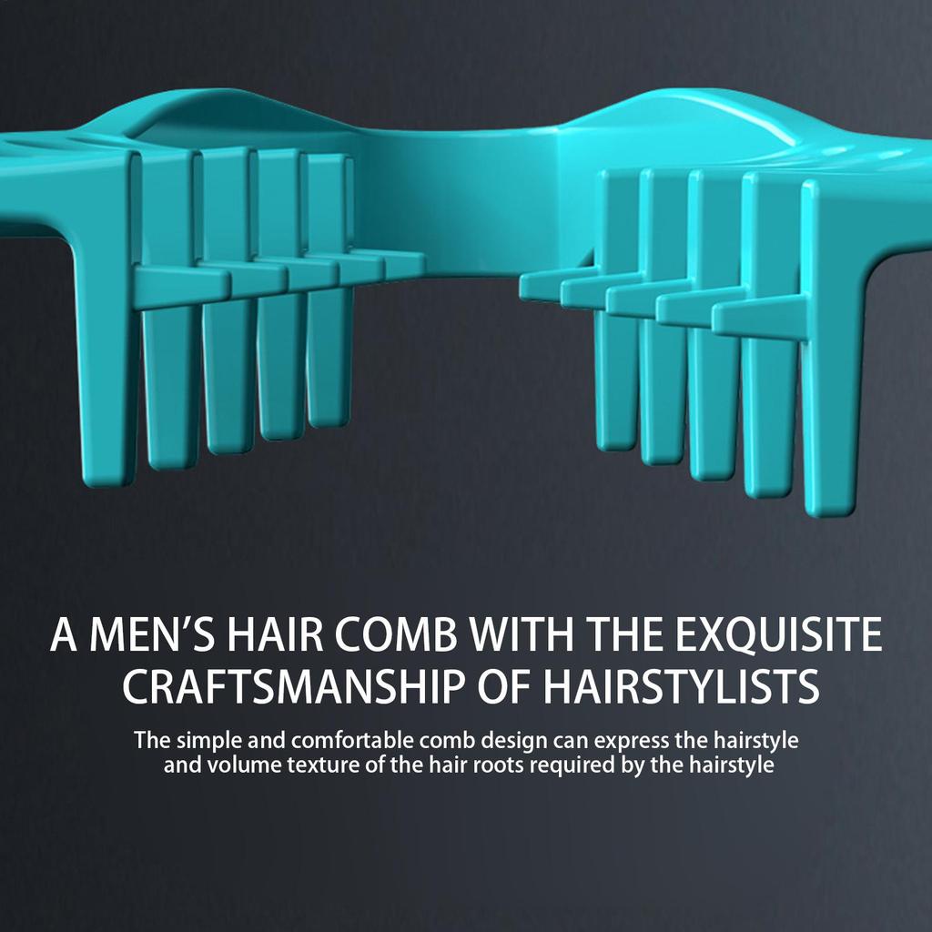 Men Hair Styling Brush, Textured Comb, Men Bang Root Lifting Brush, Bang Hair Volume Root Lifting Clip Comb, Curls Tool