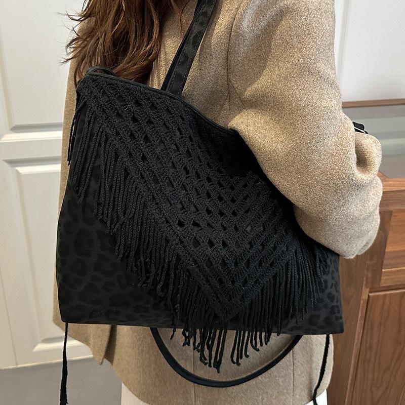 Retro Ethnic Style Handcrafted Cotton Thread Woven Bag, Liu Su Crossbody Bag, Beach Women's Bag