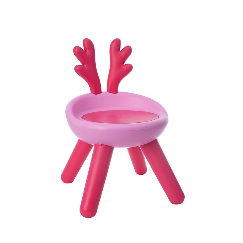 Children's Cute Squeaky Stool with Backrest - Ideal for Dining, Play, and Kindergarten
