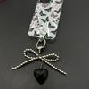 Colorful Bowknot Beaded Keychain Resin Lovely Bag Pendant Minimal Design Cute Car Keyring  Unisex