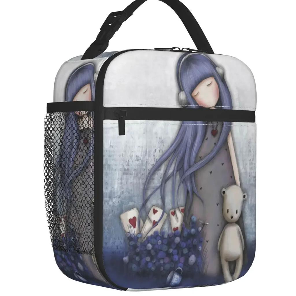 Gorjuss Puppe Wiederverwendbare Lunchbox Wasserdicht Anime Mädchen Thermokühltasche Essen Isoliert Lunchtasche Schule Kinder Schüler
