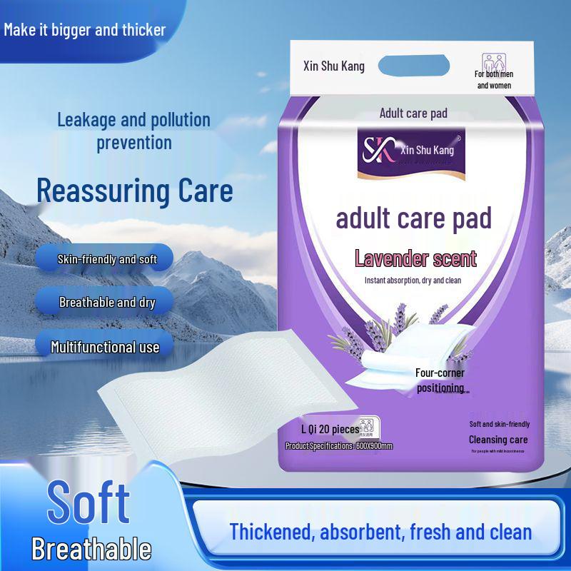 Lavender Scented Odor-Removing Disposable Urine Pad, 60x90cm, Thick and Absorbent for Postpartum Care