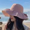 Cappello a secchiello da donna nuova moda copriviso cappello protezione solare cappello sole estivo cappello sole tesa larga