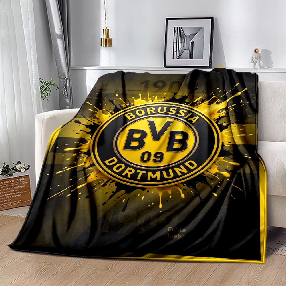 Bvb Borussia Football Fan Blanket Durable Comfort Great For Livingroom Bed Office Four Seasons Multipurpose Warmthful Decor