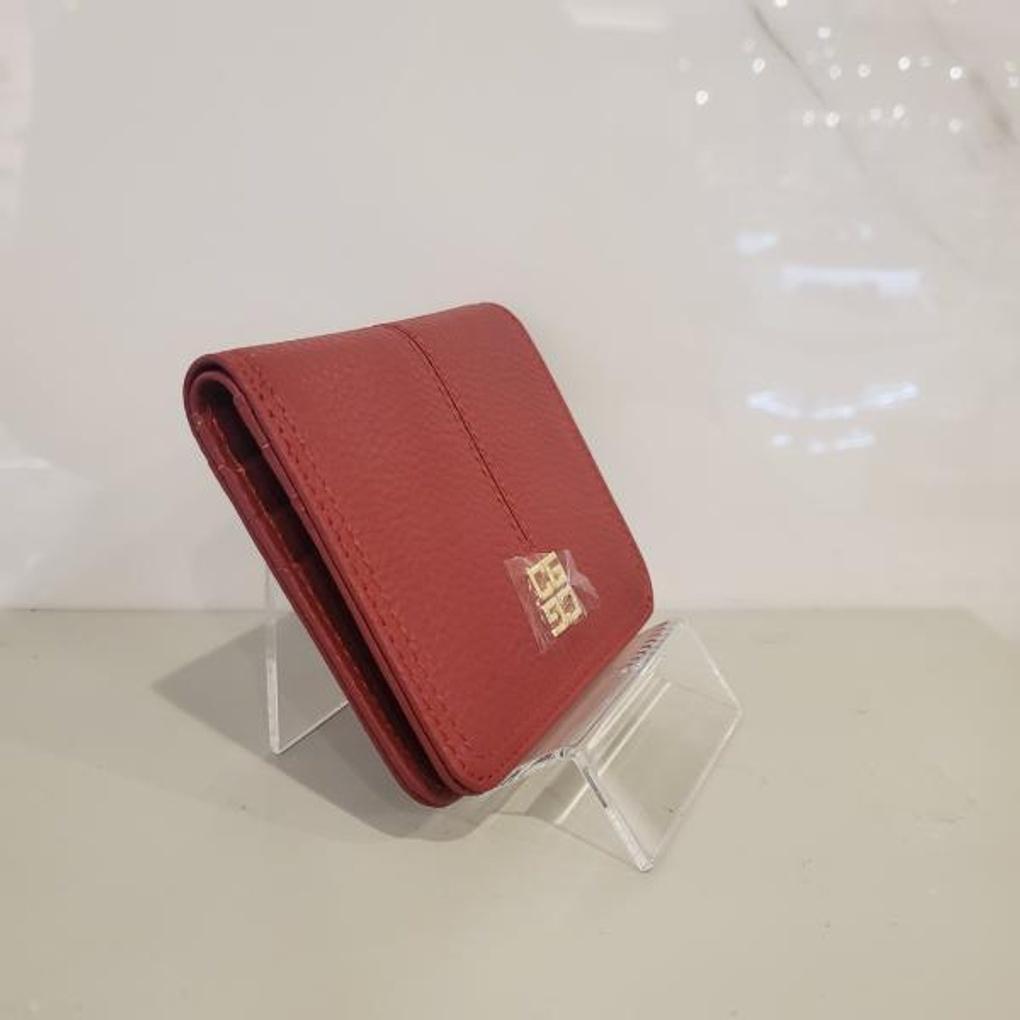 moncross REAW8033 square women's cowhide leather bi-fold wallet