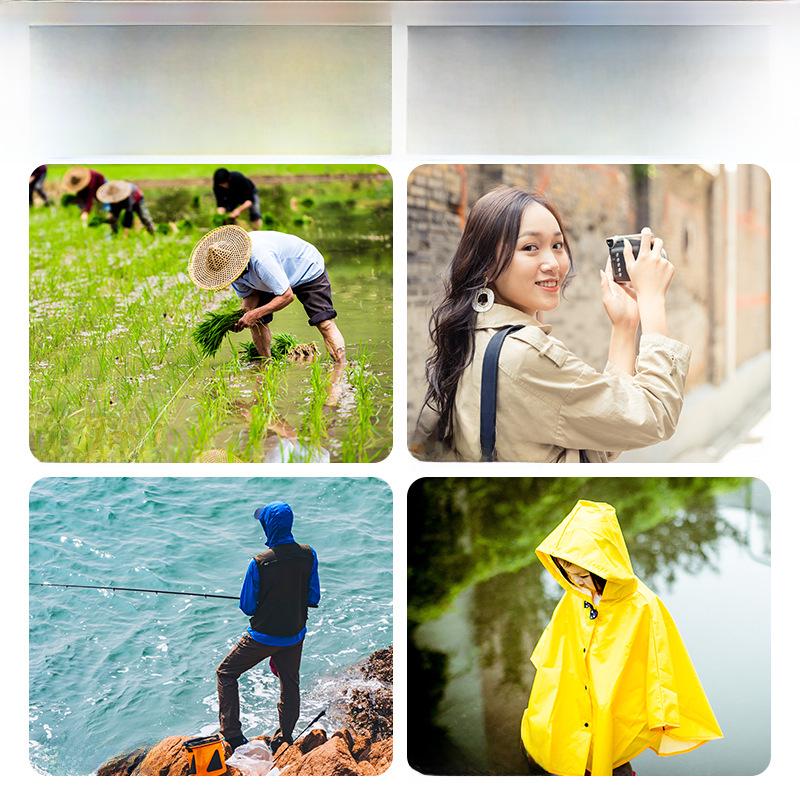 Large Folding Fishing Hat Umbrella for Adults & Kids – Unisex Outdoor Headwear with Prints