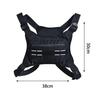 Nylon chest pocket, running backpack, vest, phone and accessory holder,