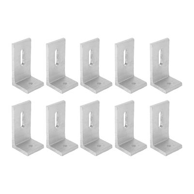 10Pcs Solar Panel L Feet Mounting Brackets Aluminum Alloys Solar Panel Module Bracket for Outdoor Installation Enduring