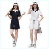MJ STYLE Color-block Polo T-shirt & Shorts Set