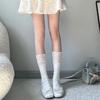 Lace Socks for Girls, Spring Girls, Mid-calf Socks, Jk Pile Socks, Patchwork Lace Over-the-knee Long Cotton Socks, Sweet