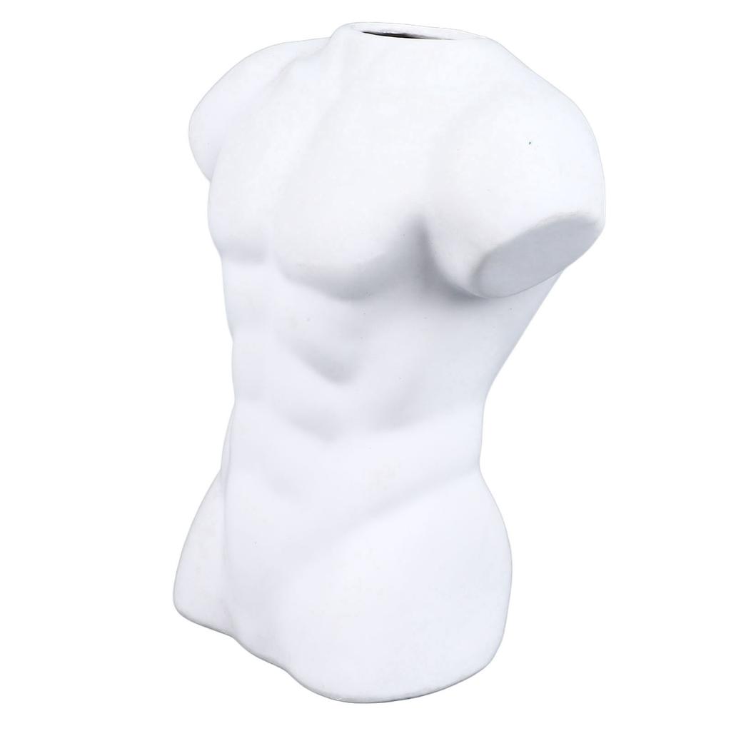 Erkek Vücut Vazo Seramik Çiçek Vazo Cilalı Kompakt Çok Yönlü Ev Masa Ofis Oturma Odası için Dekor