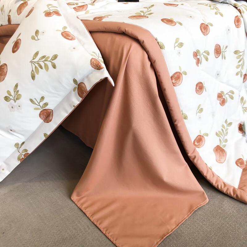 Woodpecker Linen-Feel Cotton Summer Quilt Set