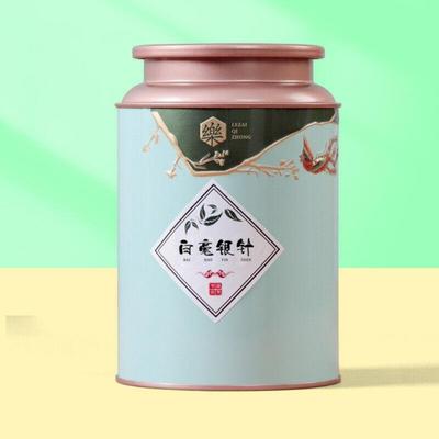 100 g (3,5 oz)  Bílý stříbrný jehlový konzervovaný sypaný čaj Fuding bílý čaj