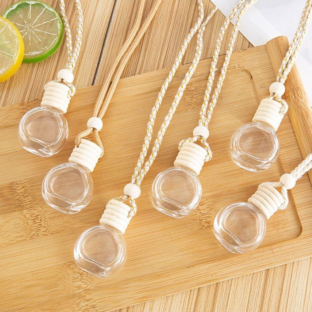 Wooden Fragrance Pendent Bottle Mini Glass Bottle New Perfume Diffuser