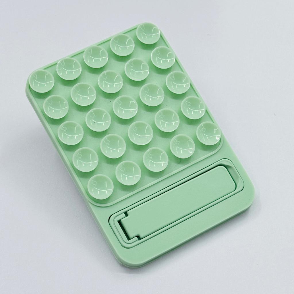 Silicone Suction Cup Phone Back Sticker With Foldable Stand Multifunctional Adhesive Phone Holder Horizontal Vertical Desktop F 5