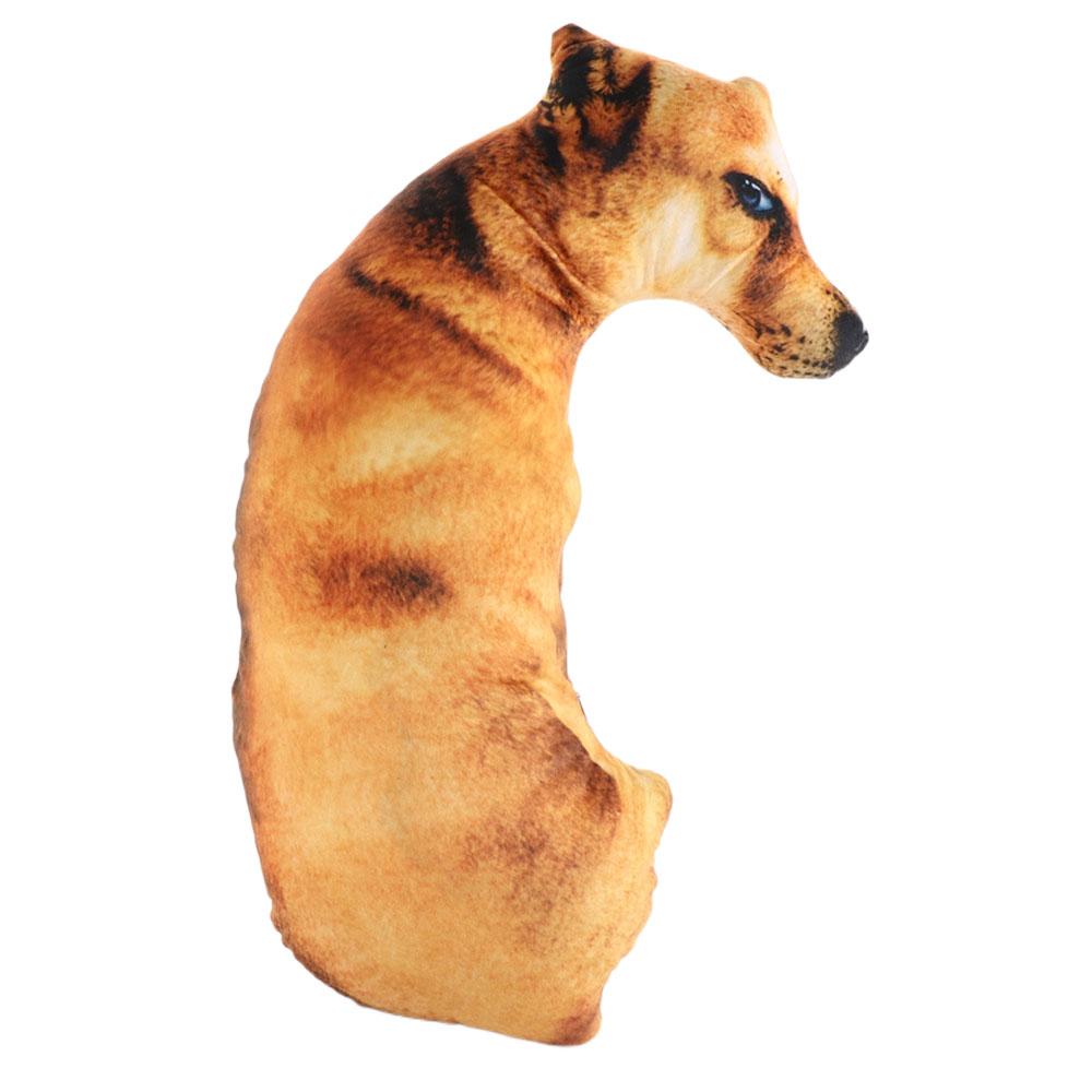 Toy 3D Lifelike Animal Throw Pillow Soft Creative Dog Pillow Plush Cushion Home
