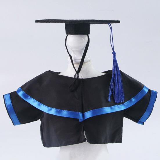 Small Pet Graduation Costume Set Rabbit Graduation Cap And Gown Set Pet Grad Outfit with Tassel for Bunny Tiny Dogs Cats Dolls Holiday Accessory