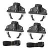 4x Car Roof Box Crab Clips Clamps Accessory Universal Fit Fits Slotted Rails