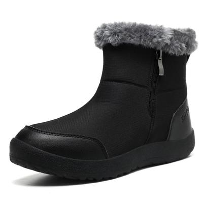 Ziitop Leichte Kurze Schneestiefel mit Warmen Dicken Lässigen Winterstiefeln zum Pendeln und Einfach An- und Auszuziehen Damen Fleecegefüttert Wasserdicht,