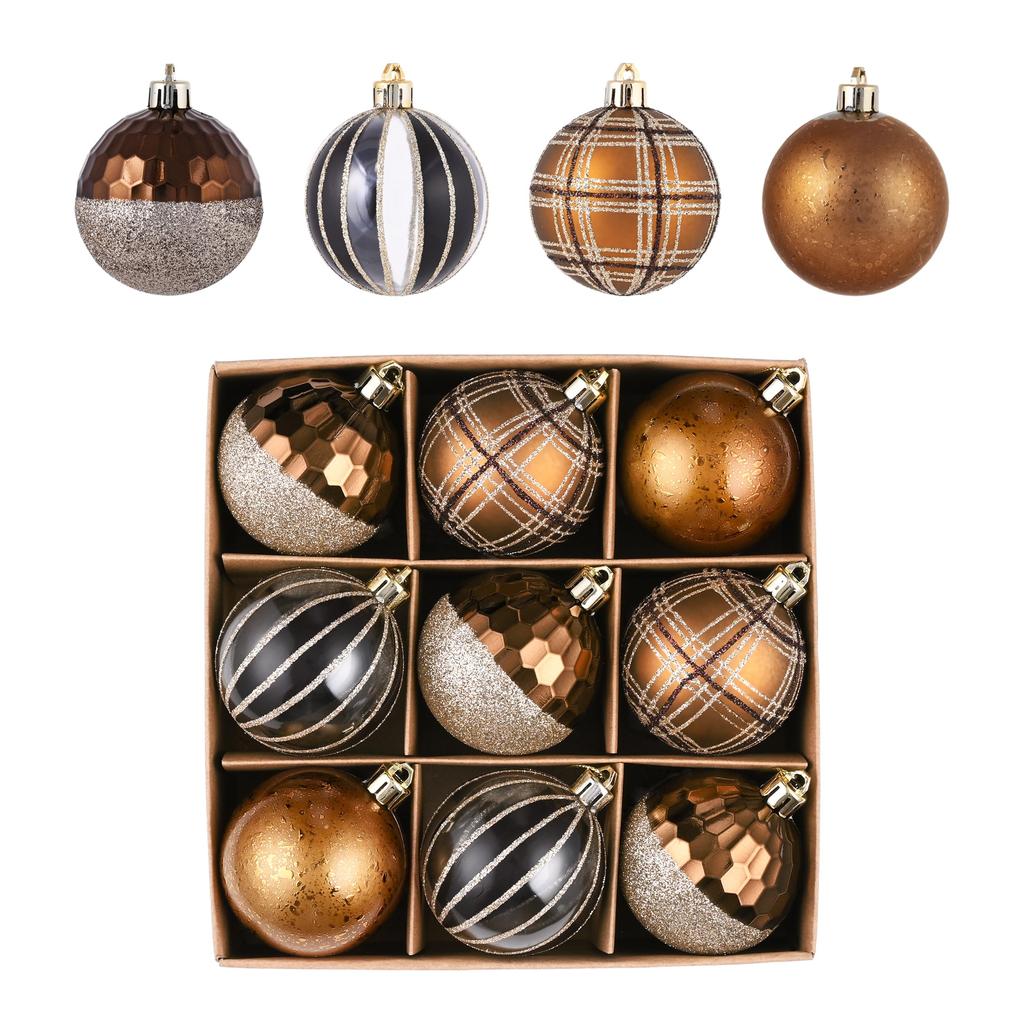 Valery Madelyn Christmas ball gorgeous gold and copper set of Stylish and gorgeous Christmas ball ornaments for your Available in and Nordic-style