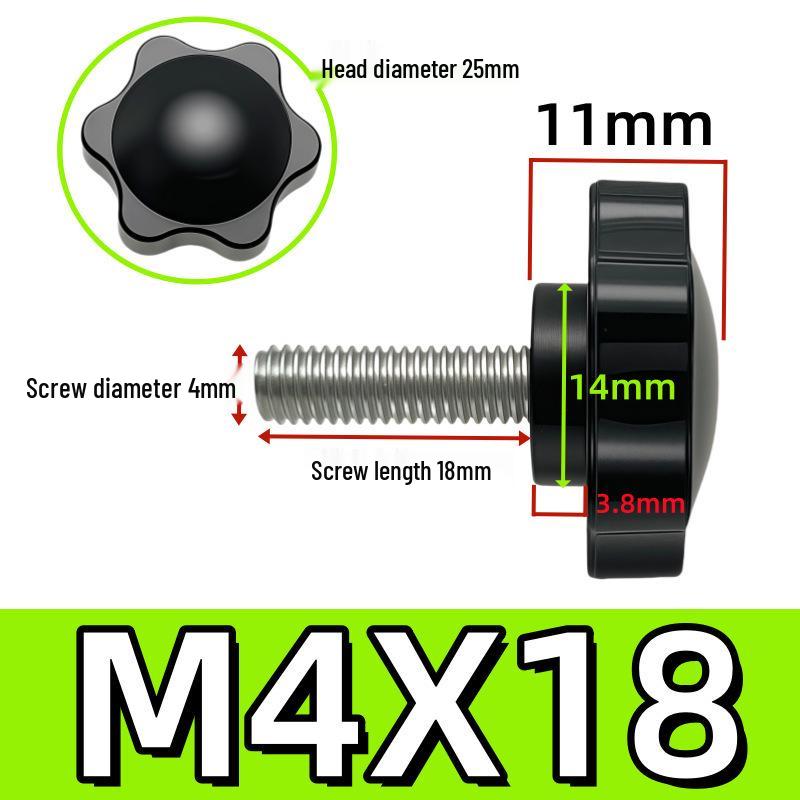 Adjustable Plum Blossom Plastic Head Star Handle Screw Bolt