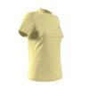 Golf BOS Logo Embossed Mock Neck Short Sleeve Powder Yellow [Adidas Golf] Women's Shirt,