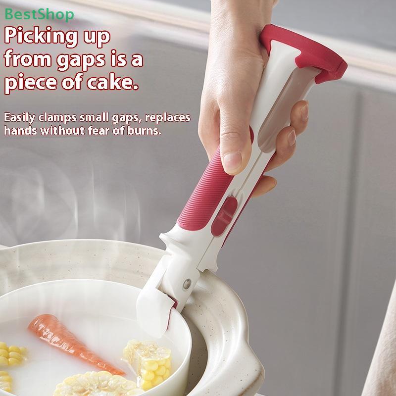 Non-slip Bowls Tongs Silicone Anti Scalding Holder Gripper Durable Kitchen Bowl Clip