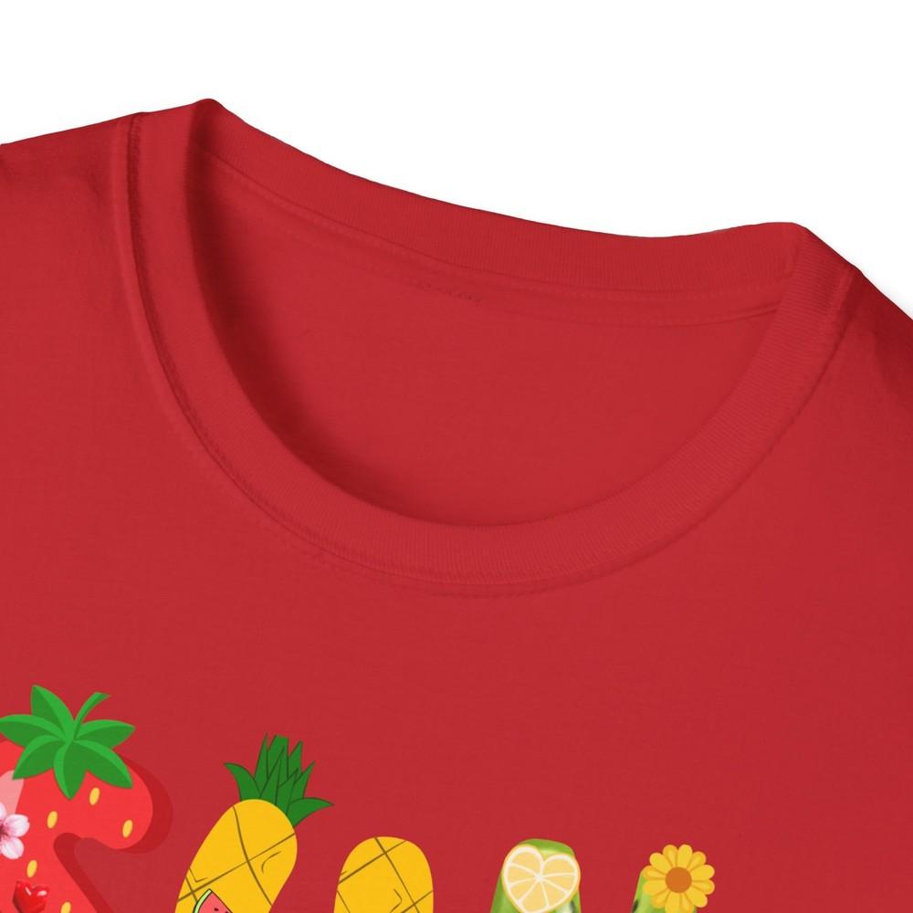 Sunkissed Tropical Fruit Letters Tshirt Summer Vacation Tee S
