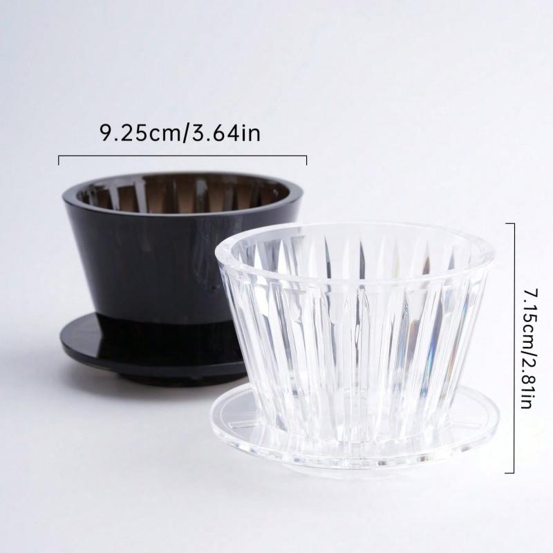 1 Stück Wiederverwendbarer Kaffeefilter Dripper, Kuchenförmiger Flachbodenfilter, Kaffeefiltertasse für Zuhause, Geeignet für Restaurant, Küche