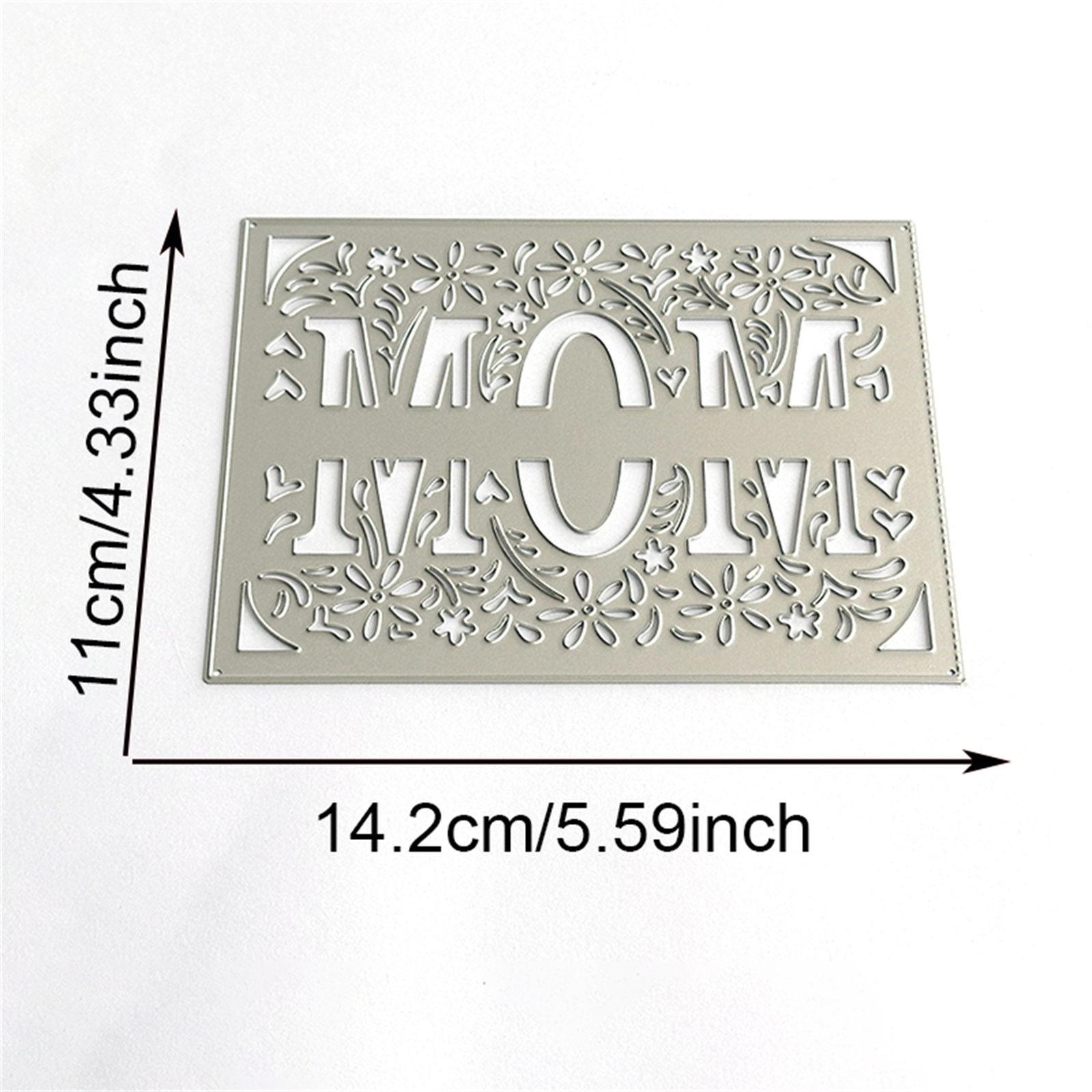 Mom Flower Cutting Dies Metal Die Cuts Embossing Templates Cuts Stencils for Scrapbooking Journal Card Decoration 1
