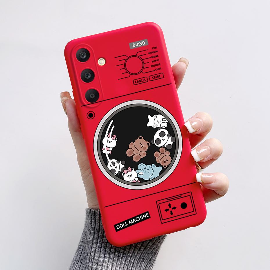 For Samsung A25 5G Case SM-A256B Stylish Painted Soft Silicone Shockproof Cover For Samsung Galaxy A15 A25 A35 A55 5G 2023 Capa