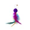 Cat Feather Toy Accessories False Mouse Worm Toy with Bell Kitten Cat Toys Interactive Replacement Refill Foam Ball Training