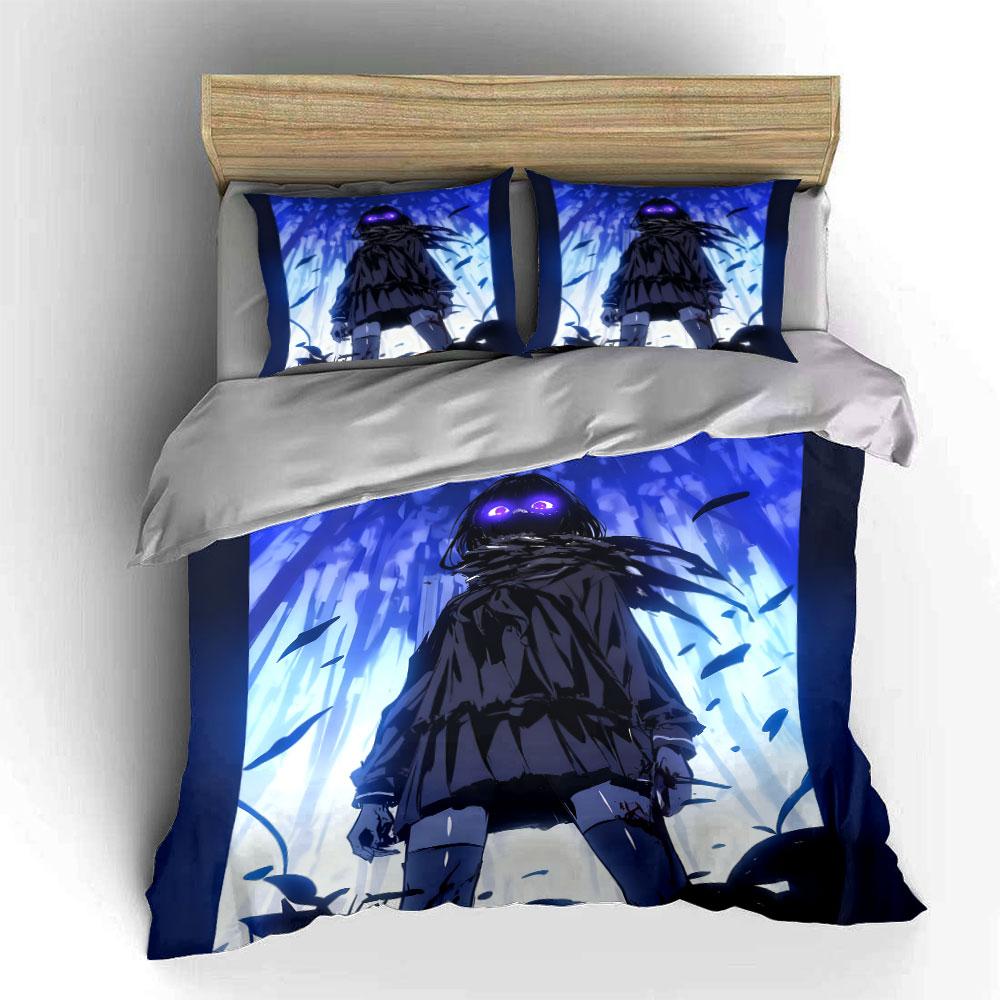 Anime-Inspired Three-Piece Decor Set Soft Comfortable Duvet Cover Bedding Set Included 1*Duvet Cover & 2*Pillowcases, Gift