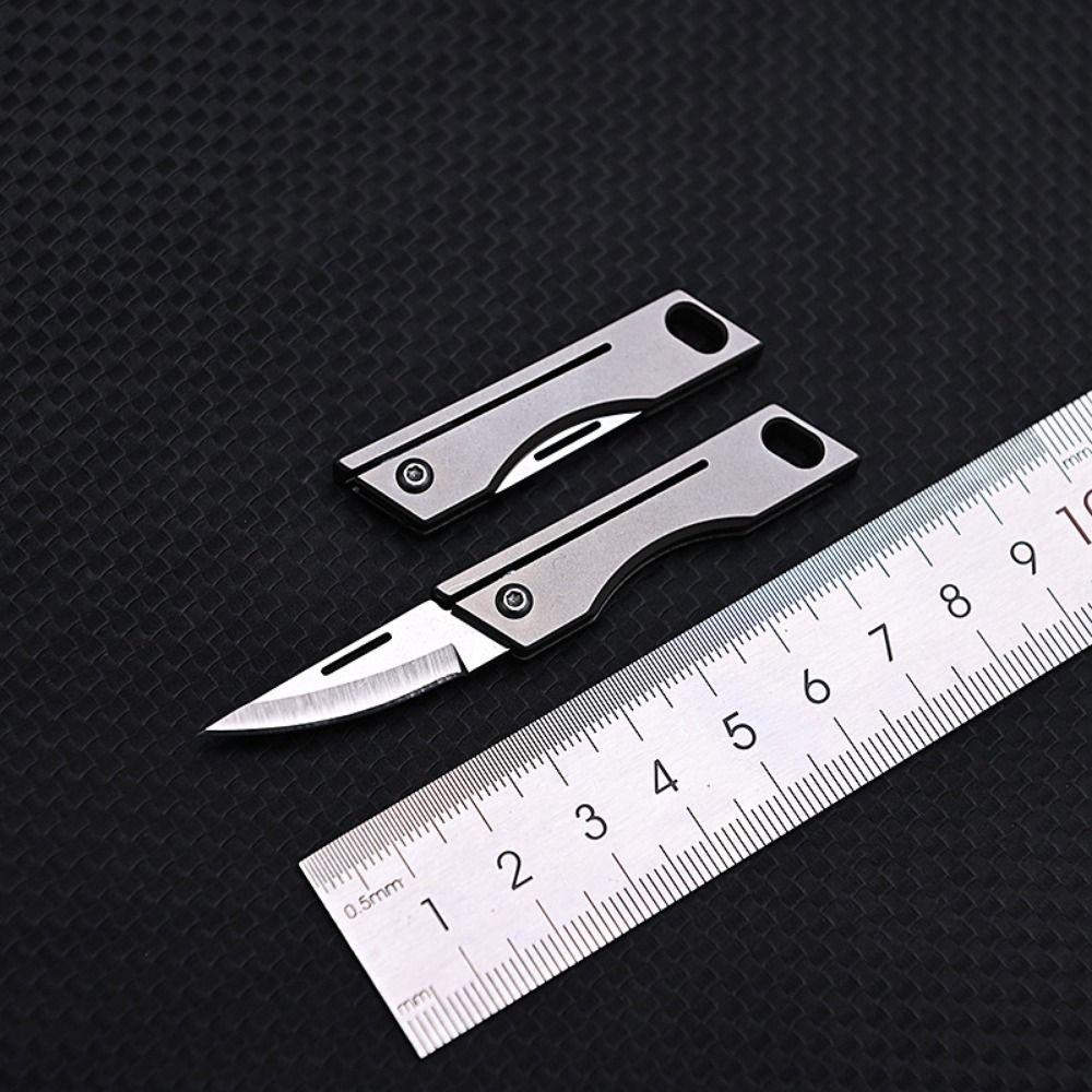 Keychain Pendant Portable Sharp Cutter Super Lightweight Sharp Outdoor Folding Cutter D2 Steel Multi-functional