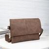 Men's Shoulder Bag Casual Crossbody Bags Soft Leather Simple Youth Business Multifunctional Sports Bag
