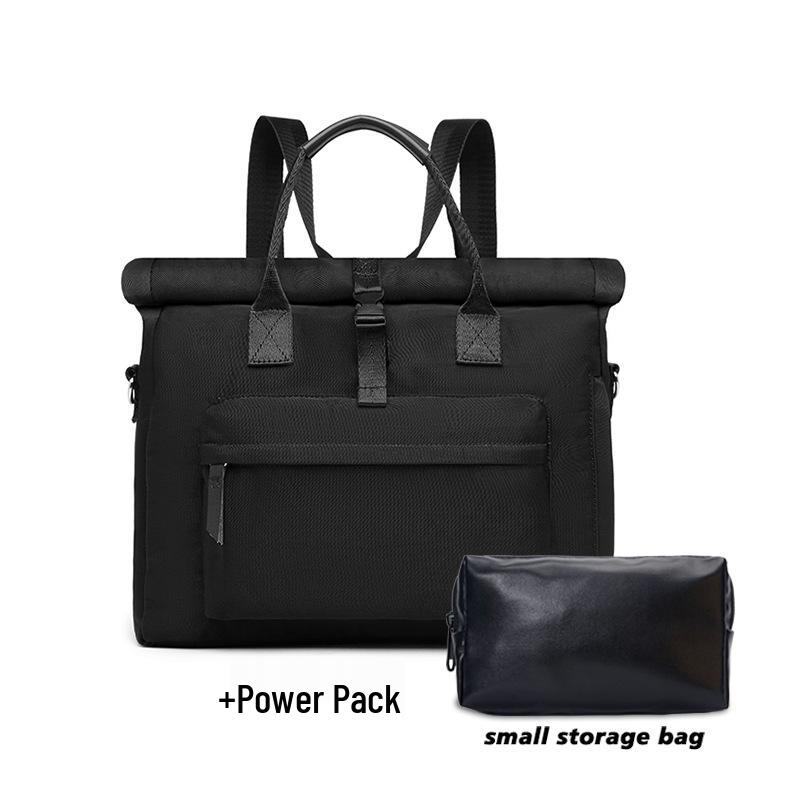 Large Capacity Crossbody Laptop Backpack with Air Cushion Protection for Business Trips