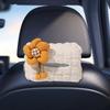 Bow Flower Car Tissue Box Puff Grid Paper Organizer Storage Bag  for Car Back Seat
