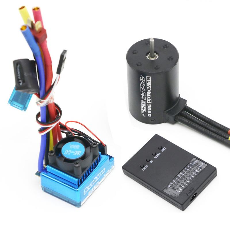 Waterproof 3650/3100KV / 3900KV / 4300KV / 5200KV Brushless Motor & 45A 60A 80A 120A ESC Combo Set for 1:10 RC Car RC Boat Part