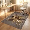 Alfombra de Terciopelo de Cristal con Temática de Jardín Floral Alfombrilla Suave Personalizada con Nombre y Texto Decoración del Hogar
