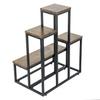 Stojící květinový stojan na květiny a rostliny, kovový loft, 6 květináčů, industriální, 68 cm