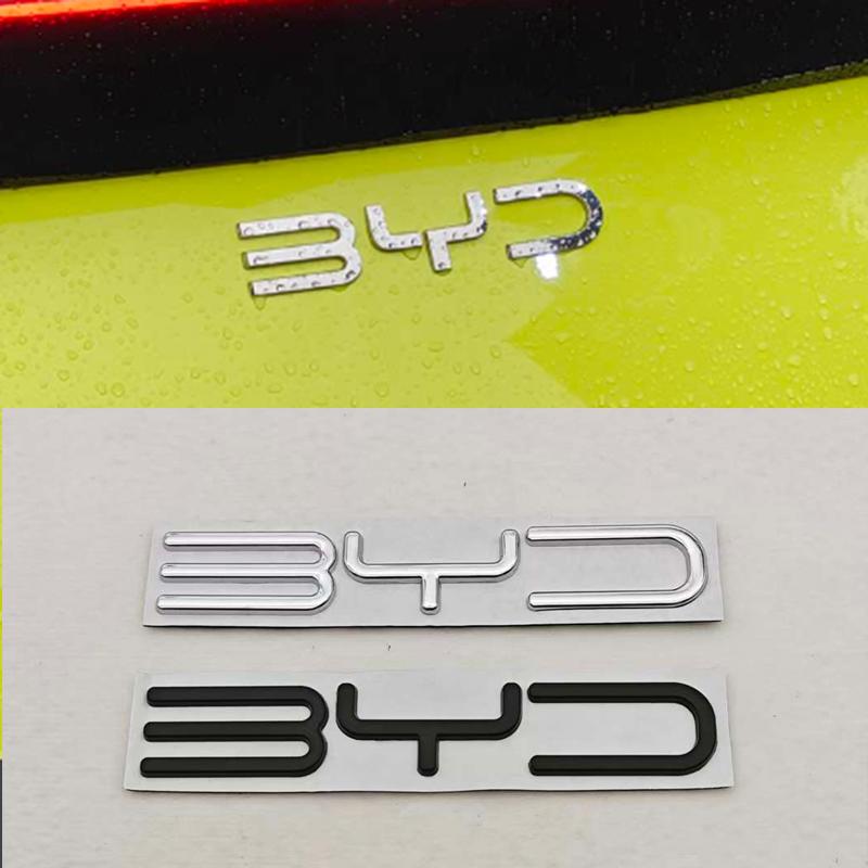 Pro BYD SEAL QIN HAN SONG Plus ATTO3 SEAL Kovový Chromový Černý Logo Znak BYD Písmena Samolepka Znak na Kufr Auta Autodoplňky