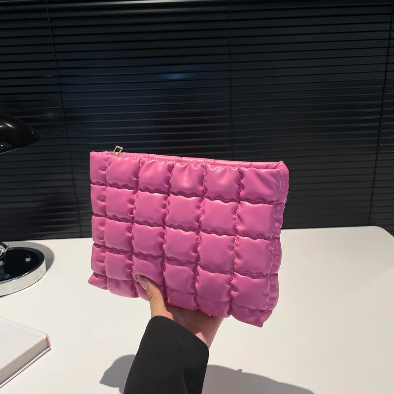 Koreanische Version von lässiger Kosmetiktasche mit großem Fassungsvermögen, Nischendesign, ausländischer Stil, 2025 neue Mode, einfache Damen-Clutch ohne