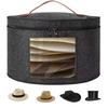 1PC Hat Storage Box Travel Hat Box Large Round Hat Carrier Case Organizer or Women Cowboy Hat Organizer FoldableTravel Cap Boxes