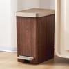 Wood Grain Foot Pedal Trash Can