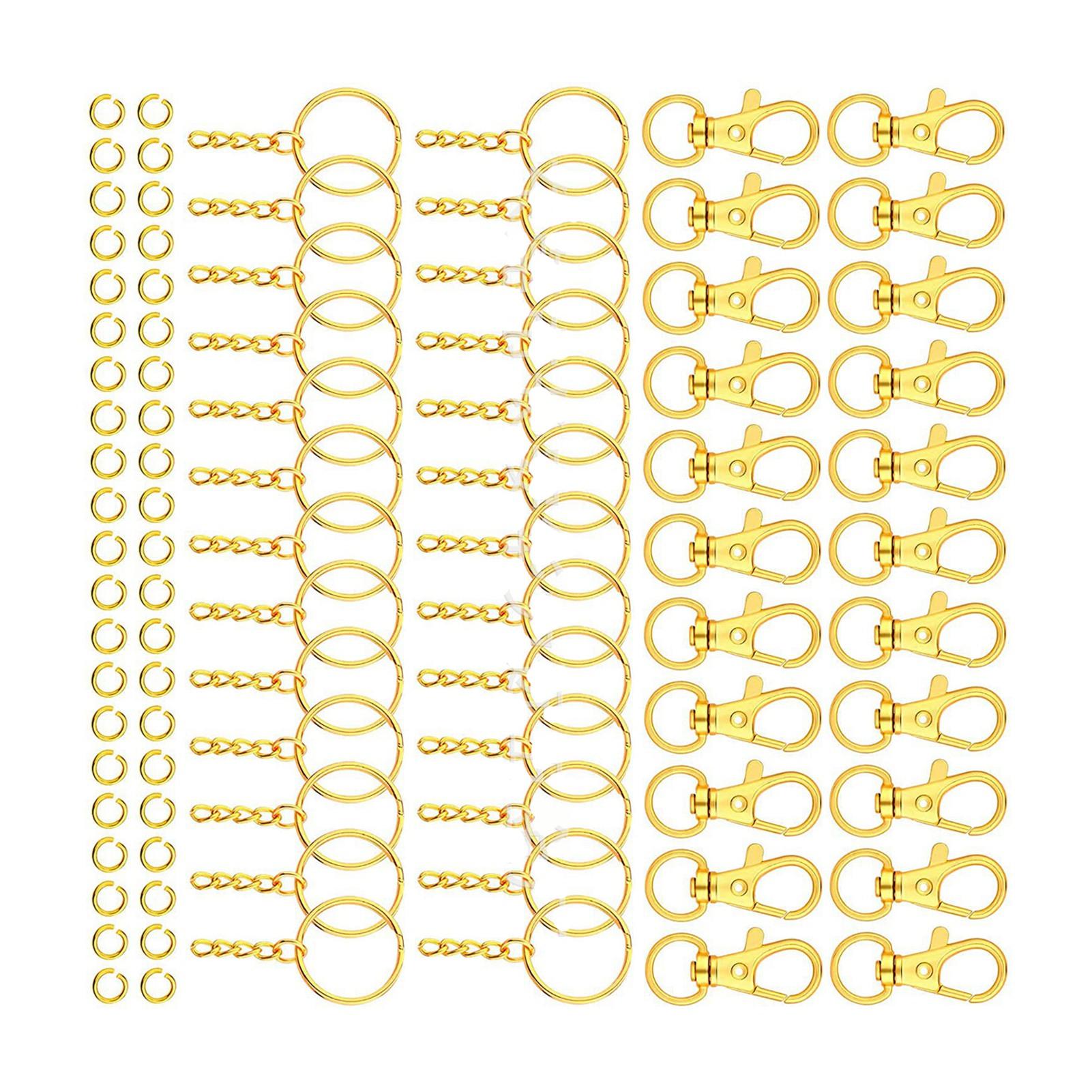 

40 шт. брелок с застежкой-лобстером золотого цвета, прочный, долговечный, антиоксидантный металлический брелок для кошелька