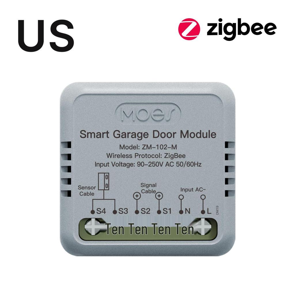 Graffiti Zigbee Smart Garage Door Switch with Timer & Alexa Voice Control